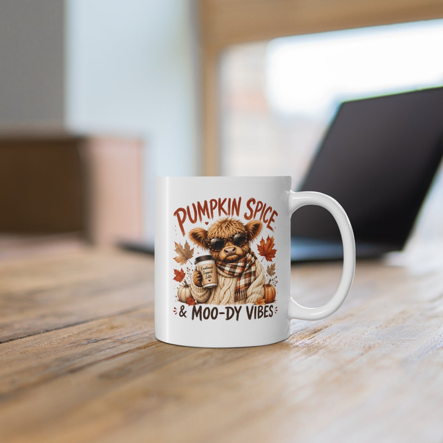 Pumpkin Spice Cow Mug — 11 oz.