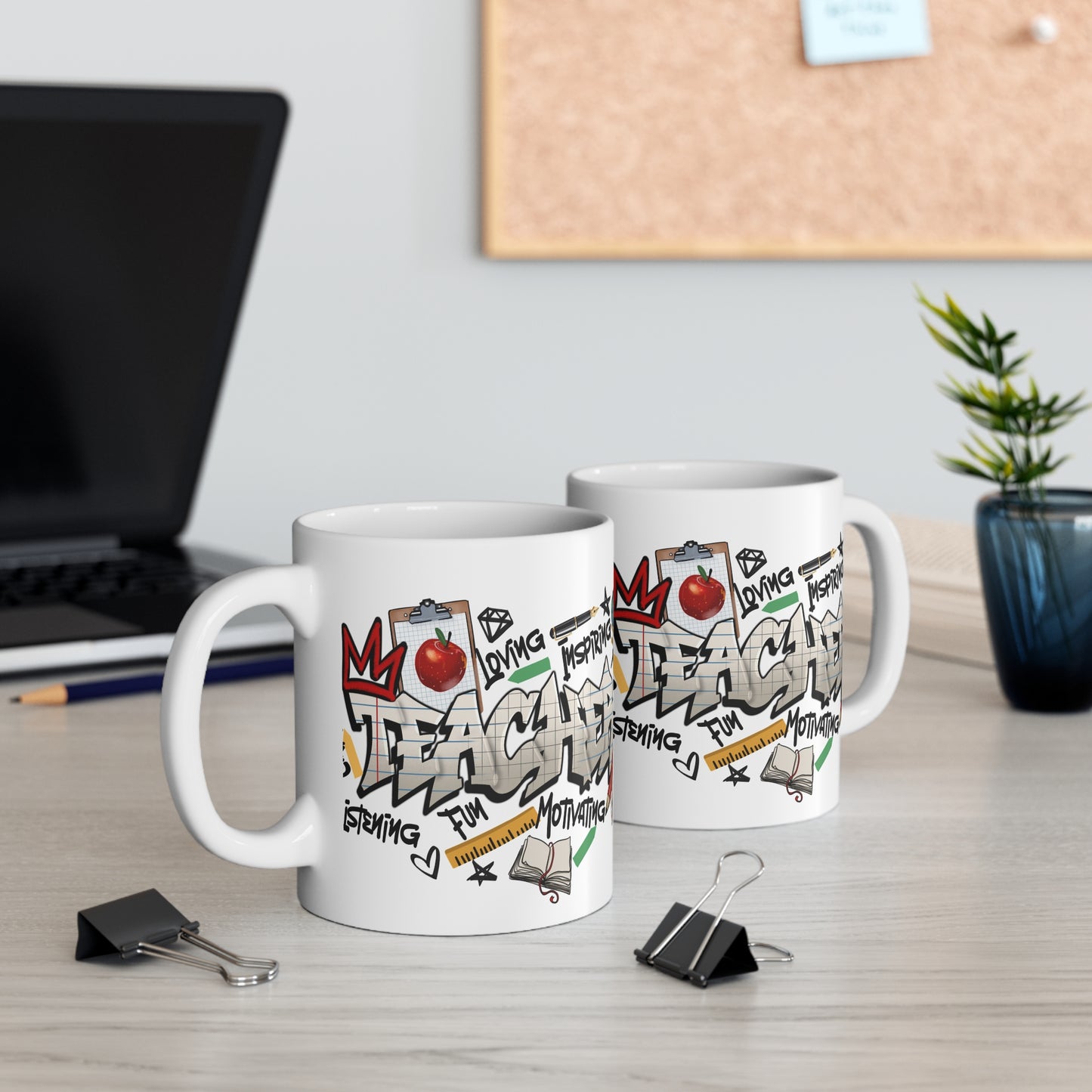 Teacher Graffiti Art Mug — 11 oz.