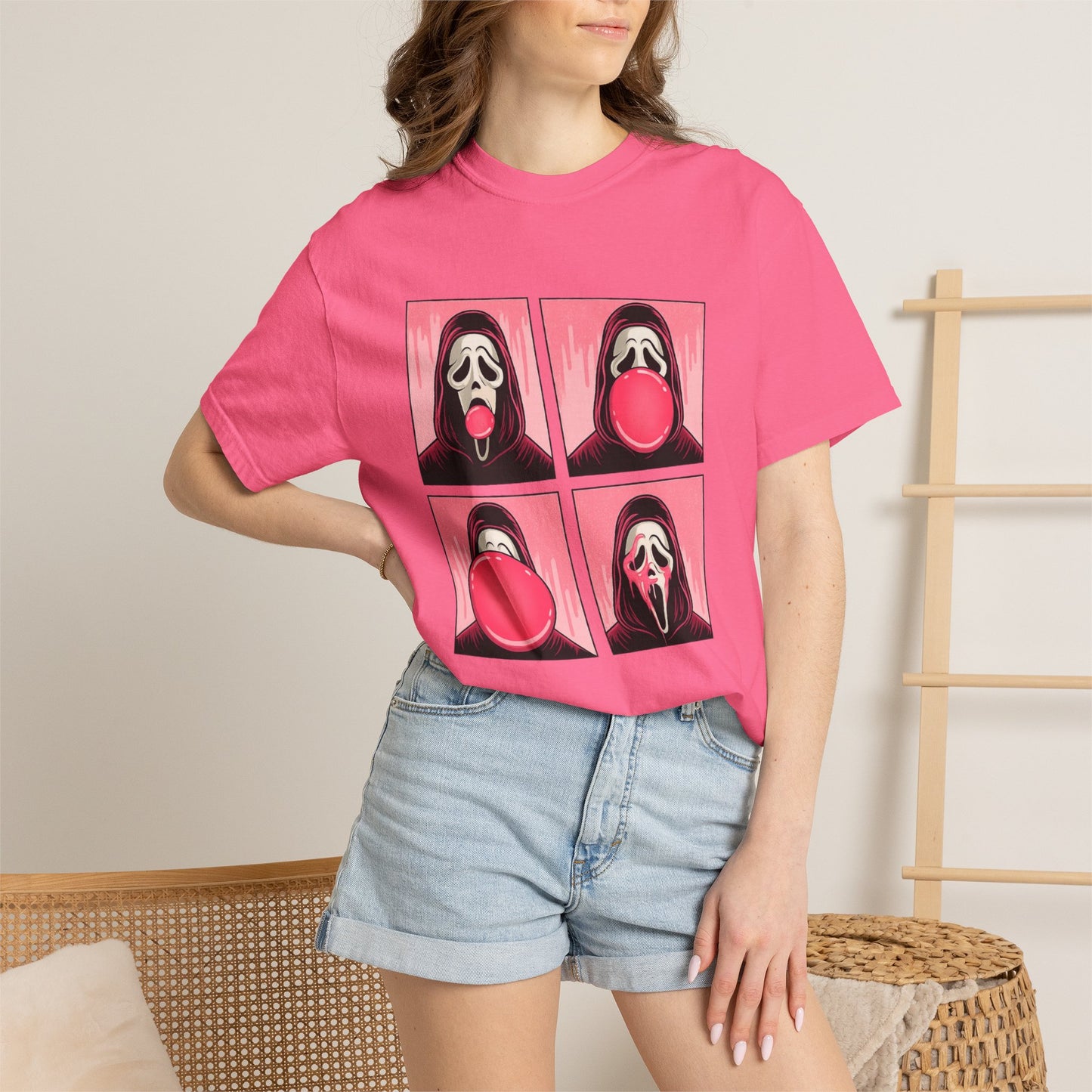 Spooky Ghostface Pop Graphic Tee