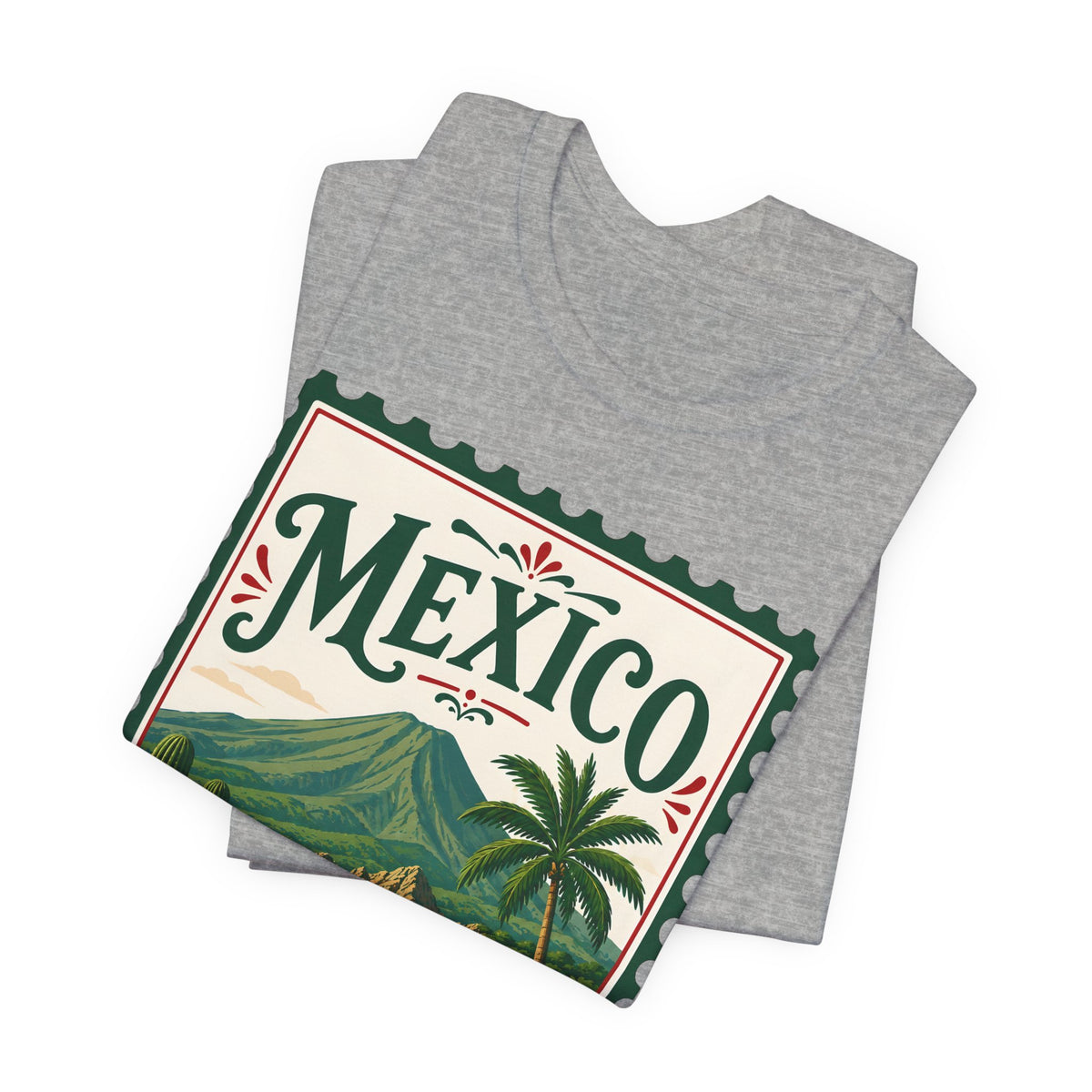 Mexico Vintage Postage Stamp Graphic Tee