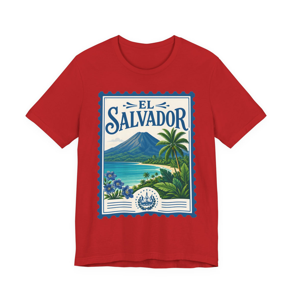 El Salvador Vintage Postage Stamp Graphic Tee