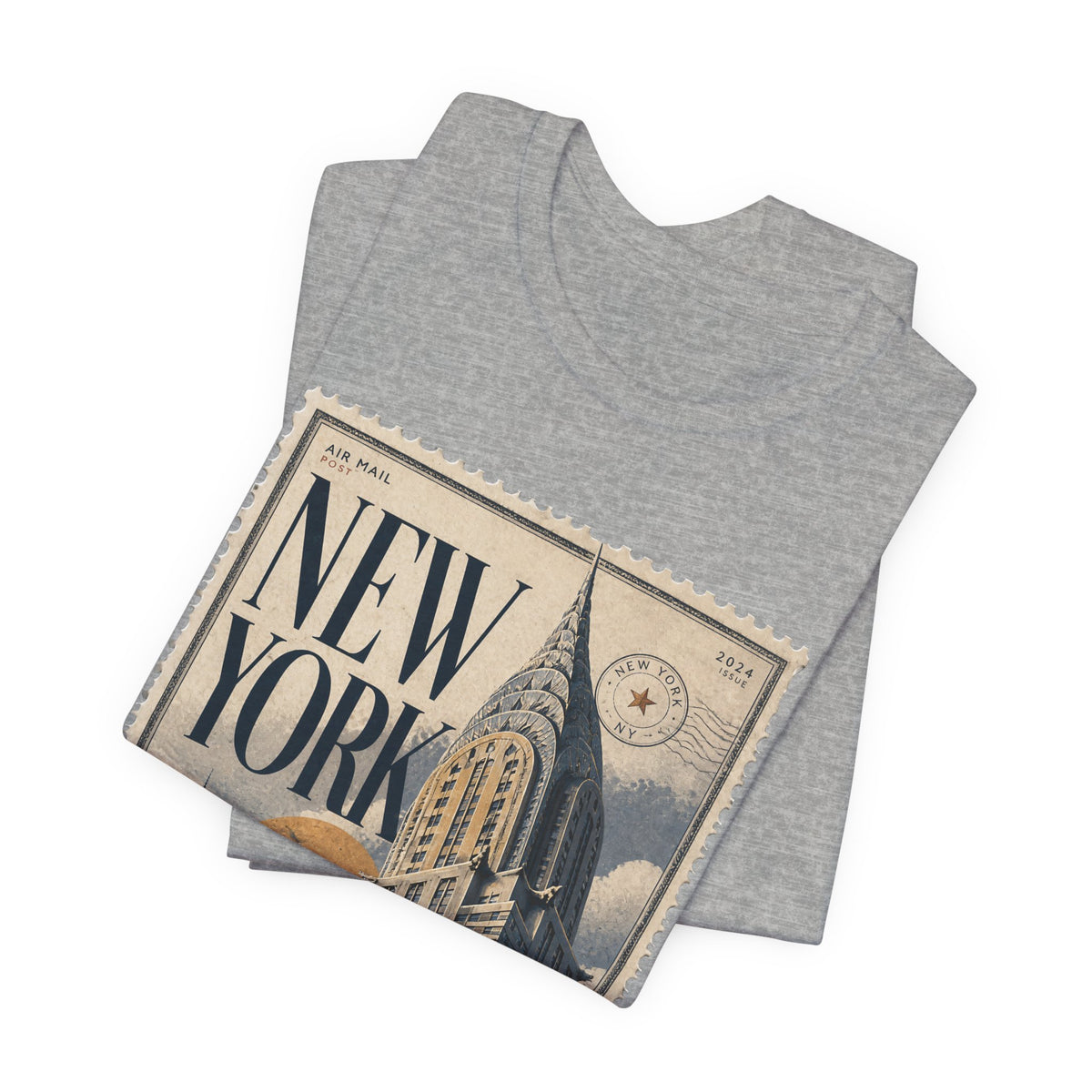 New York Vintage Postage Stamp Graphic T‑Shirt