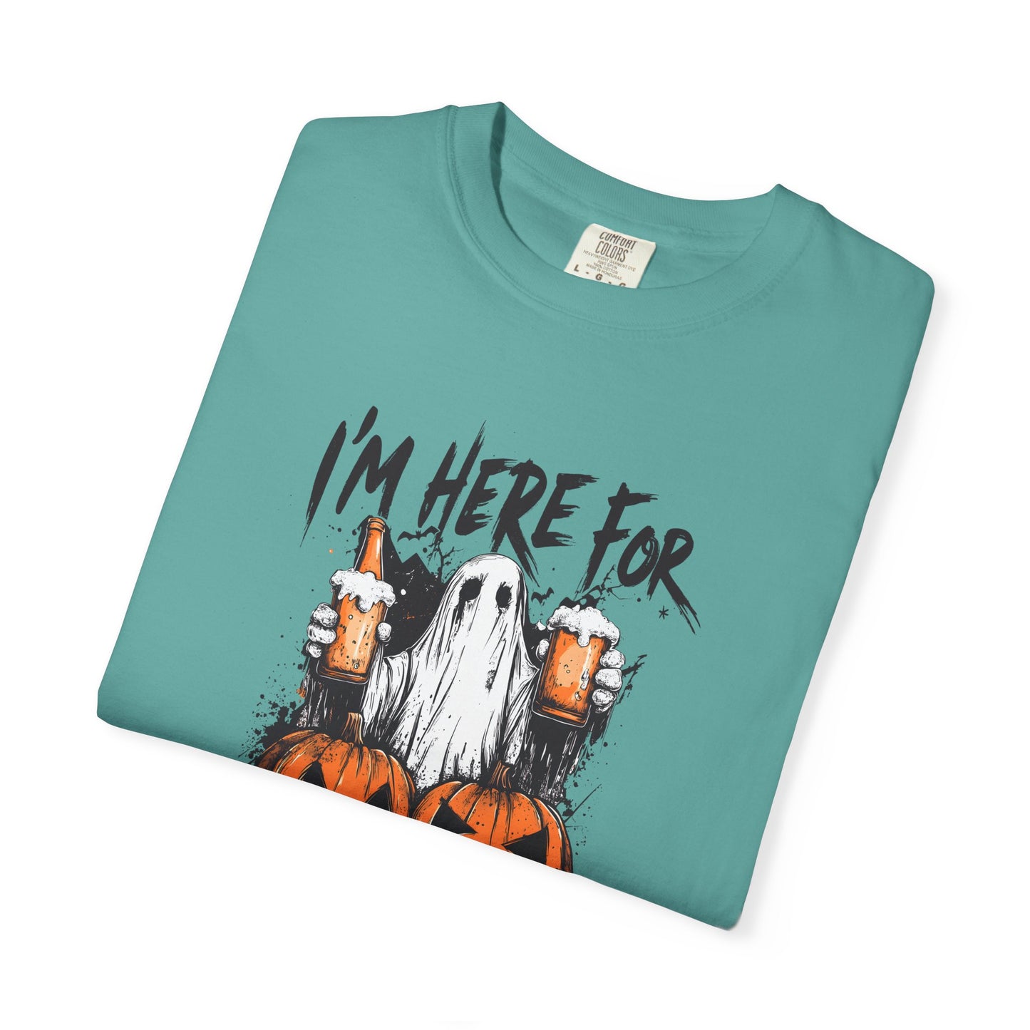 “I’m Here For The Boos” Graphic Tee - Black font