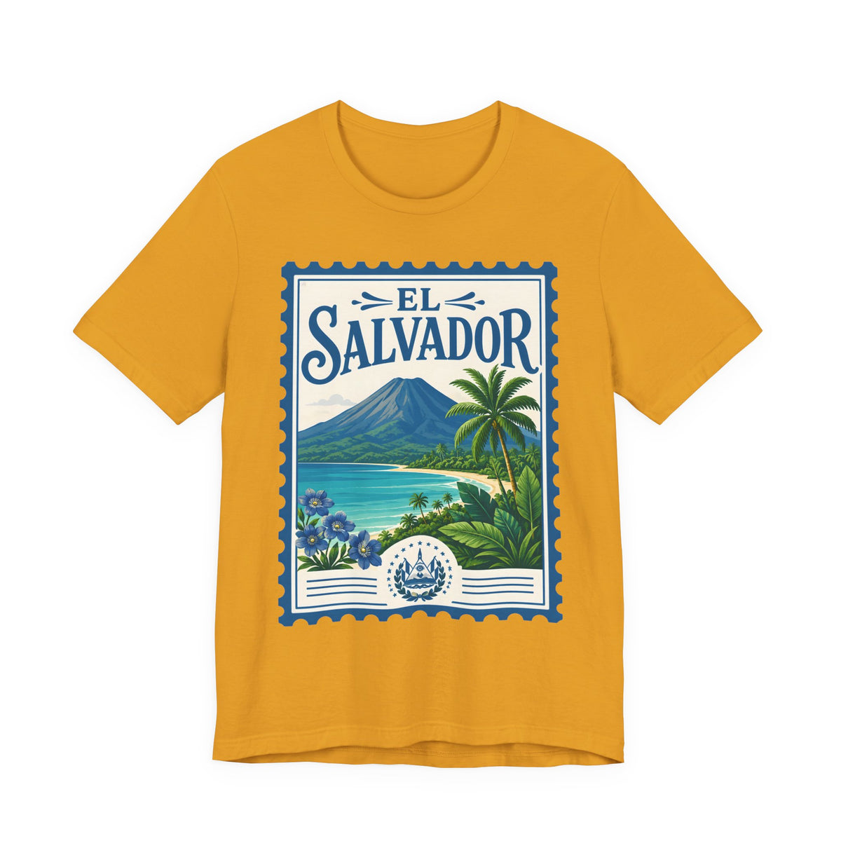 El Salvador Vintage Postage Stamp Graphic Tee