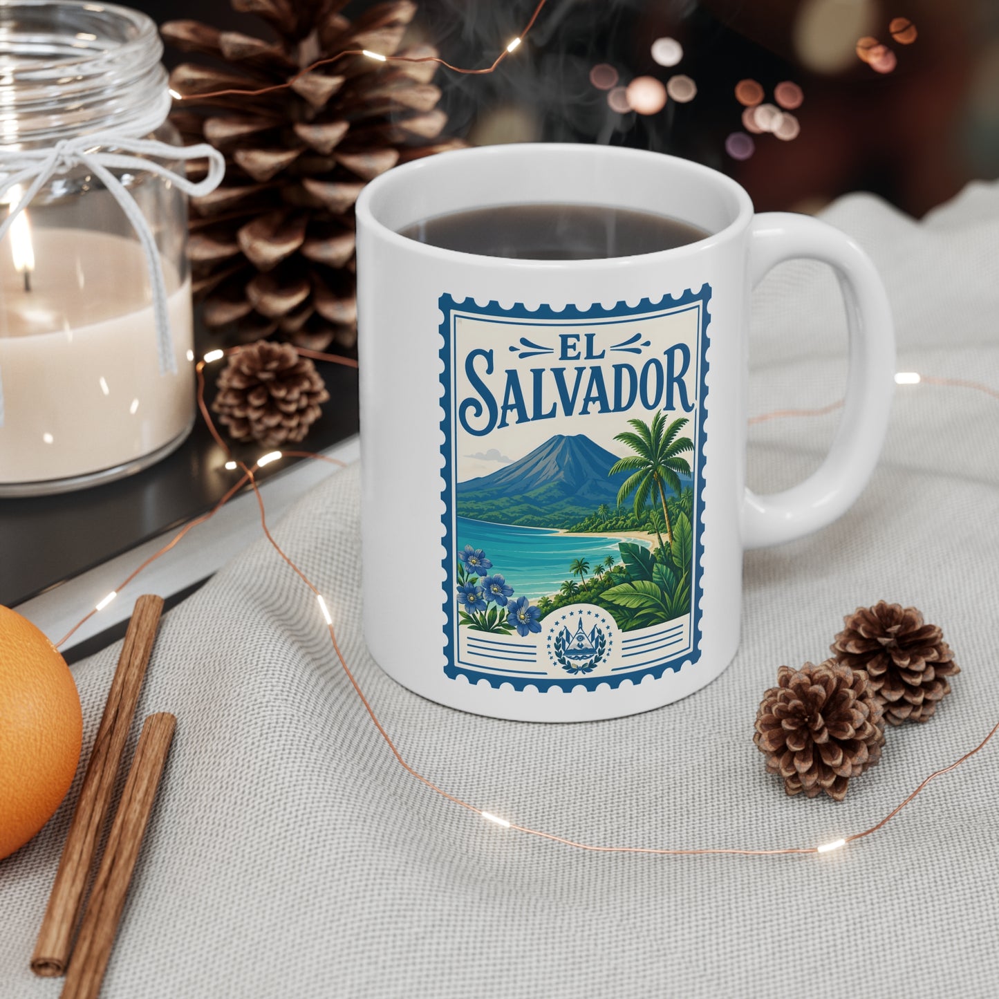 El Salvador Travel Stamp Mug — 11oz