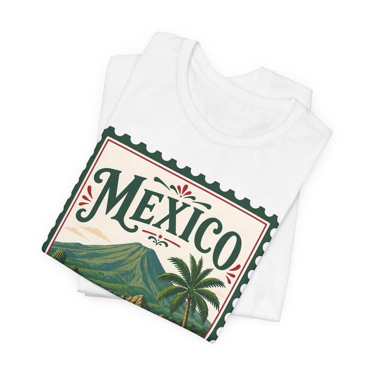 Mexico Vintage Postage Stamp Graphic Tee