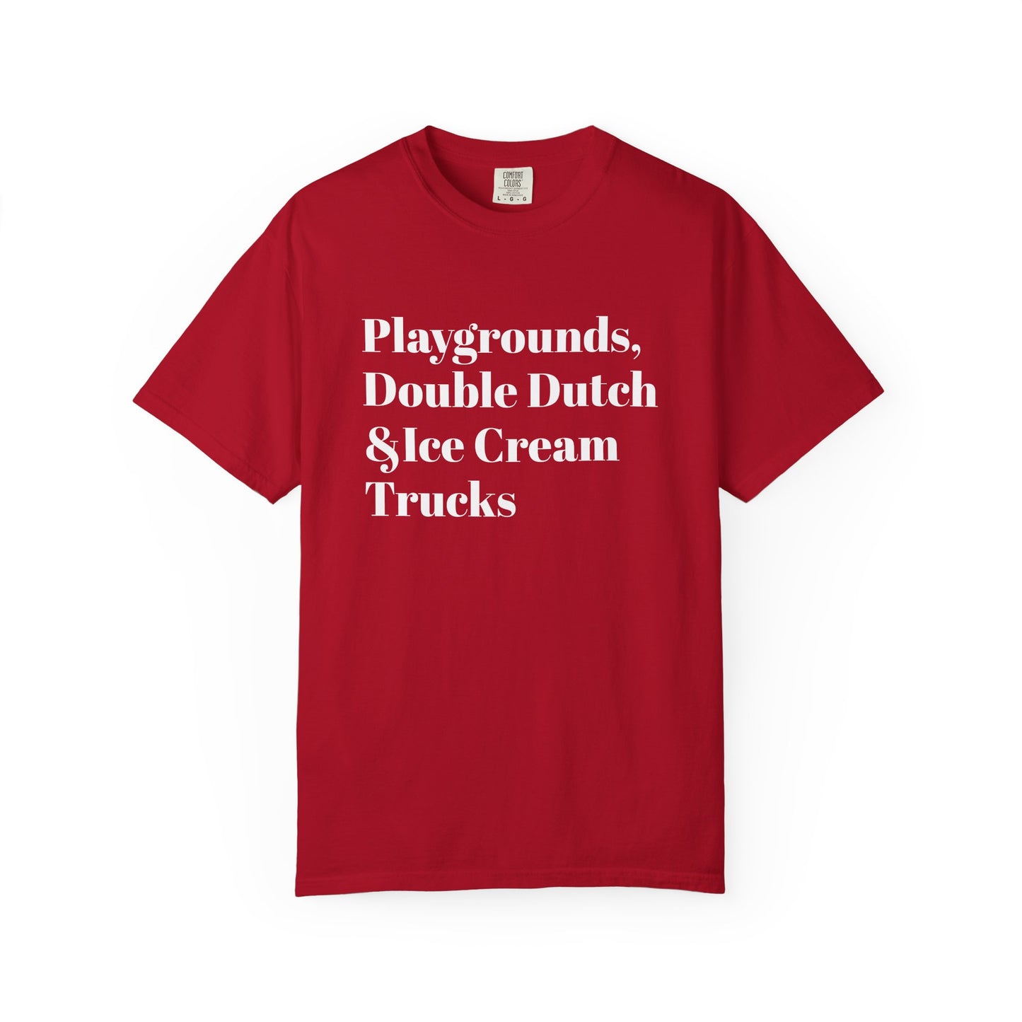 Playground Nostalgia Tee - White font