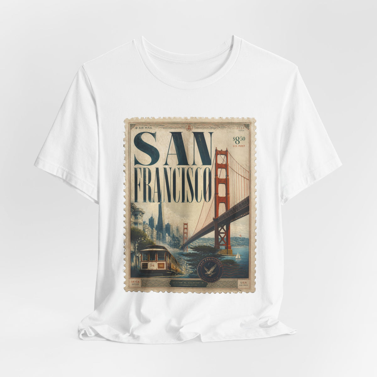 San Francisco Vintage Postage Stamp Graphic Tee