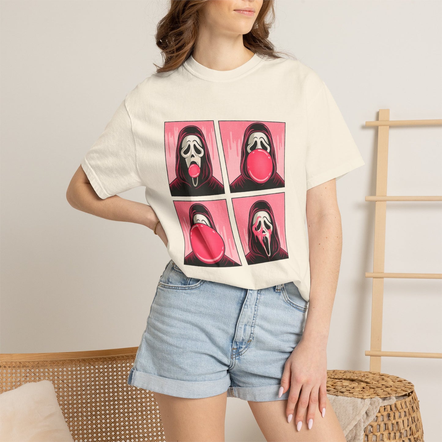 Spooky Ghostface Pop Graphic Tee