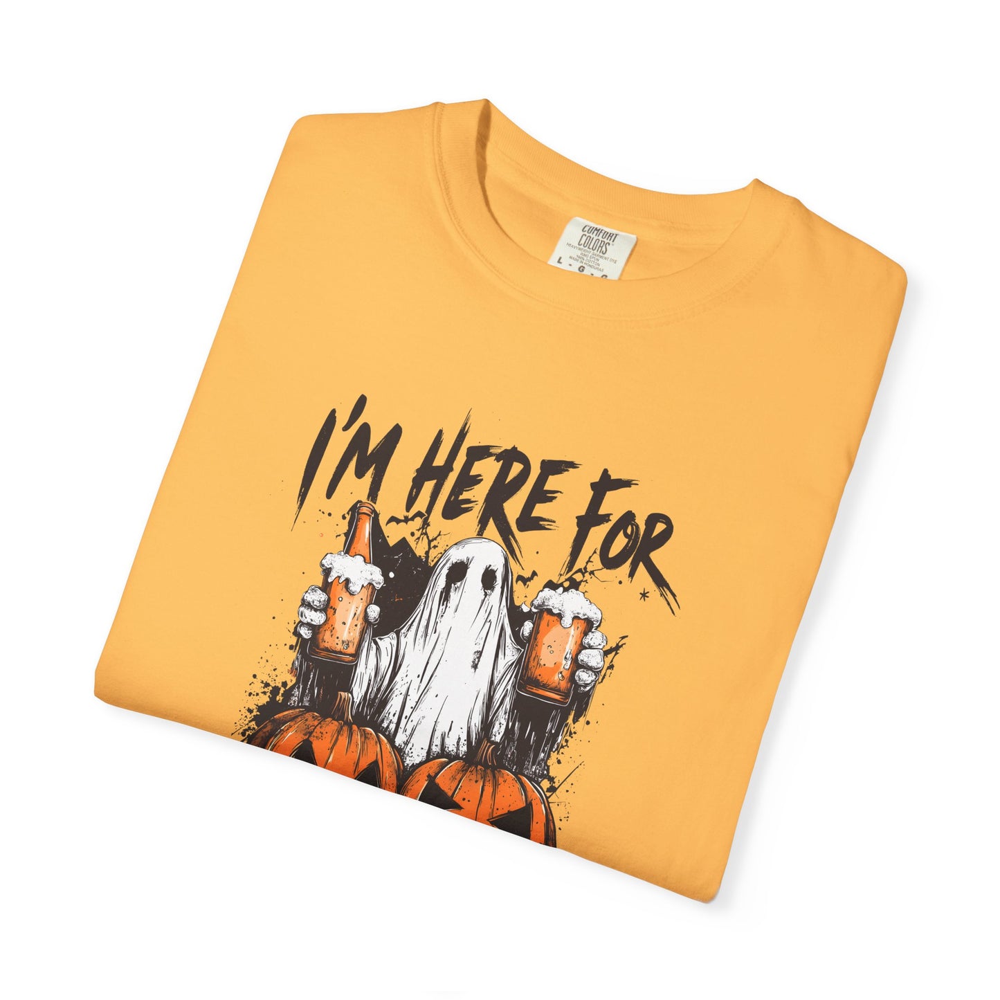 “I’m Here For The Boos” Graphic Tee - Black font
