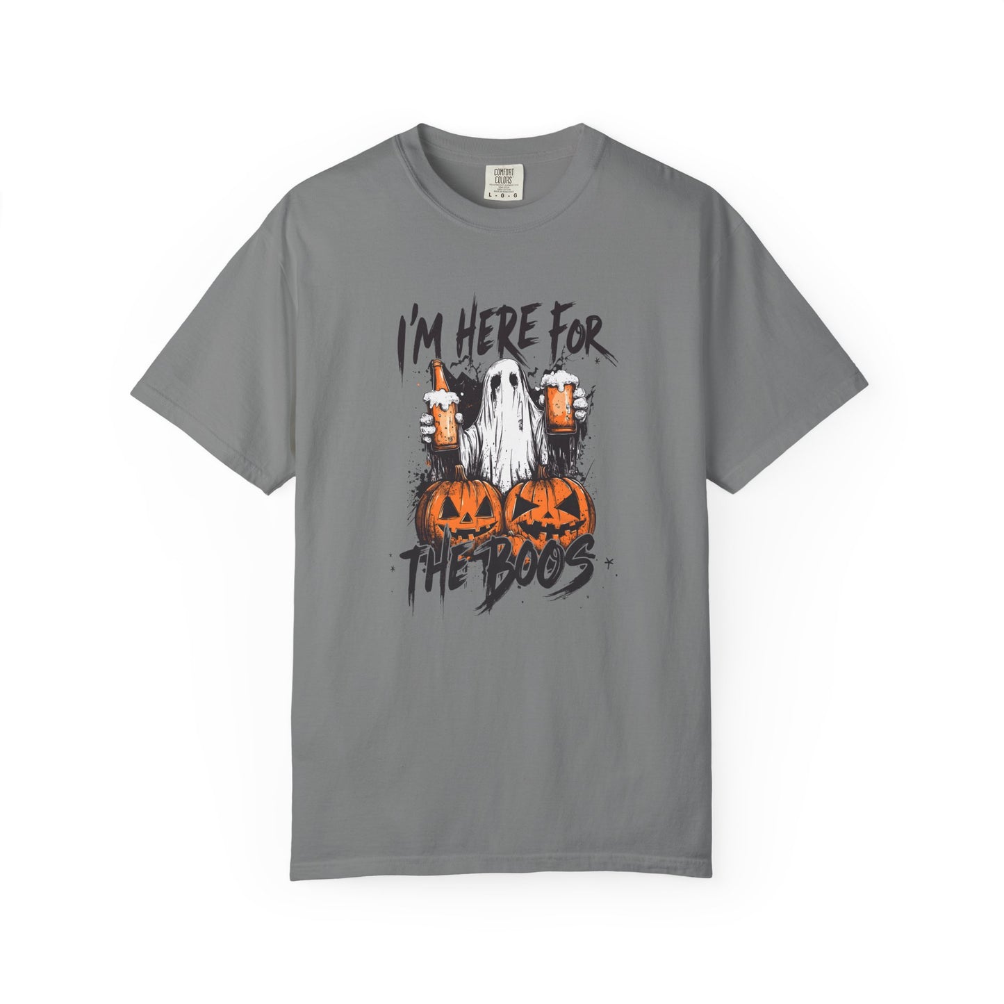 “I’m Here For The Boos” Graphic Tee - Black font