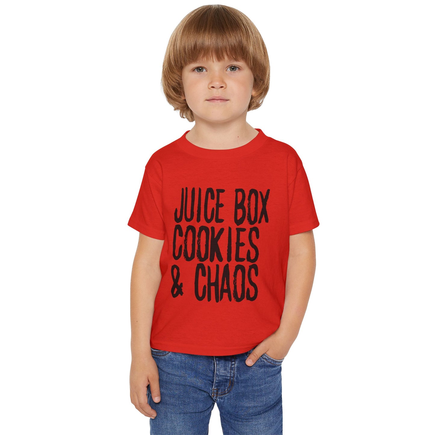Toddler T-Shirt - "Juice Box, Cookies & Chaos" Playful Kids Tee