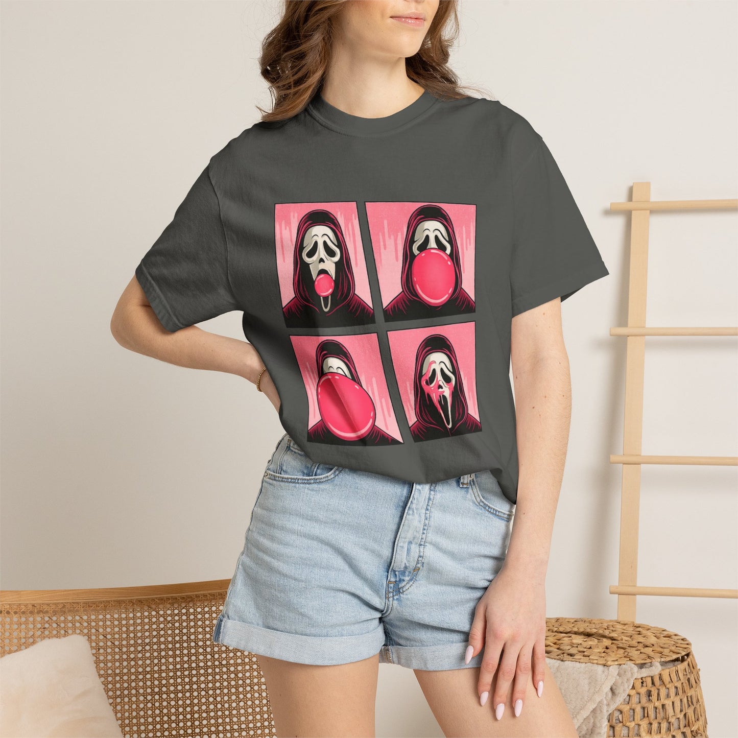 Spooky Ghostface Pop Graphic Tee