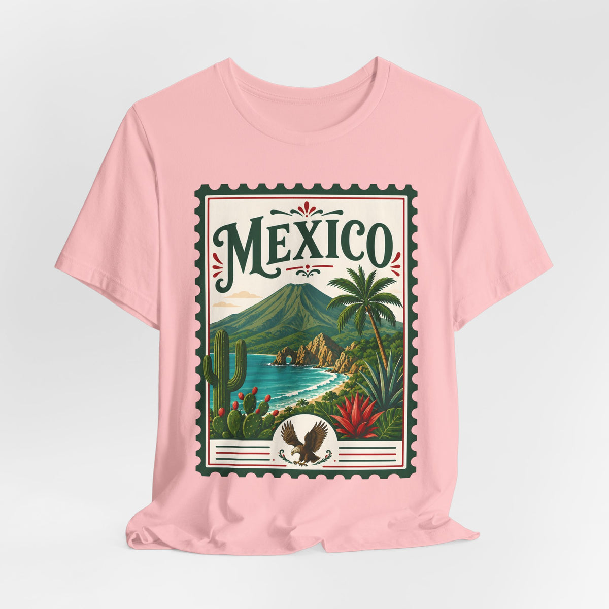 Mexico Vintage Postage Stamp Graphic Tee