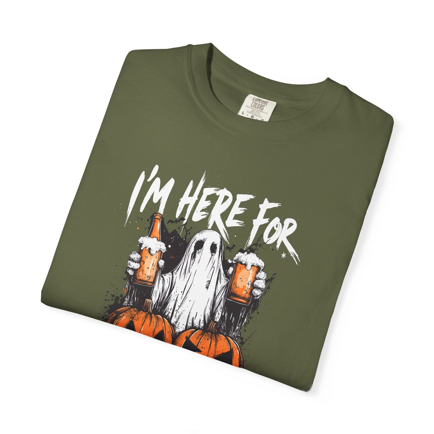 “I’m Here For The Boos” Graphic Tee - White font