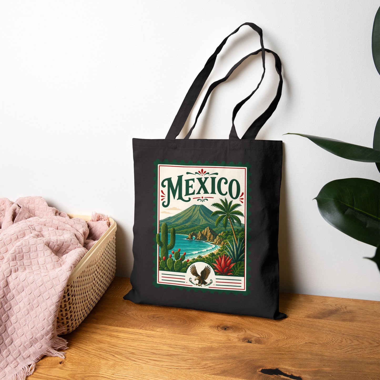 "Mexico" Canvas Travel Tote