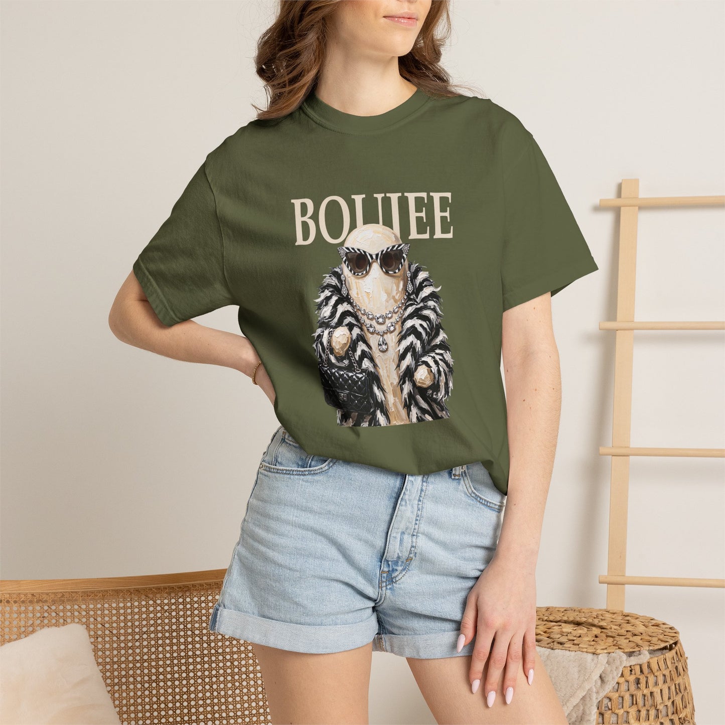 Boujee Ghost Zebra Fur  Graphic Tee