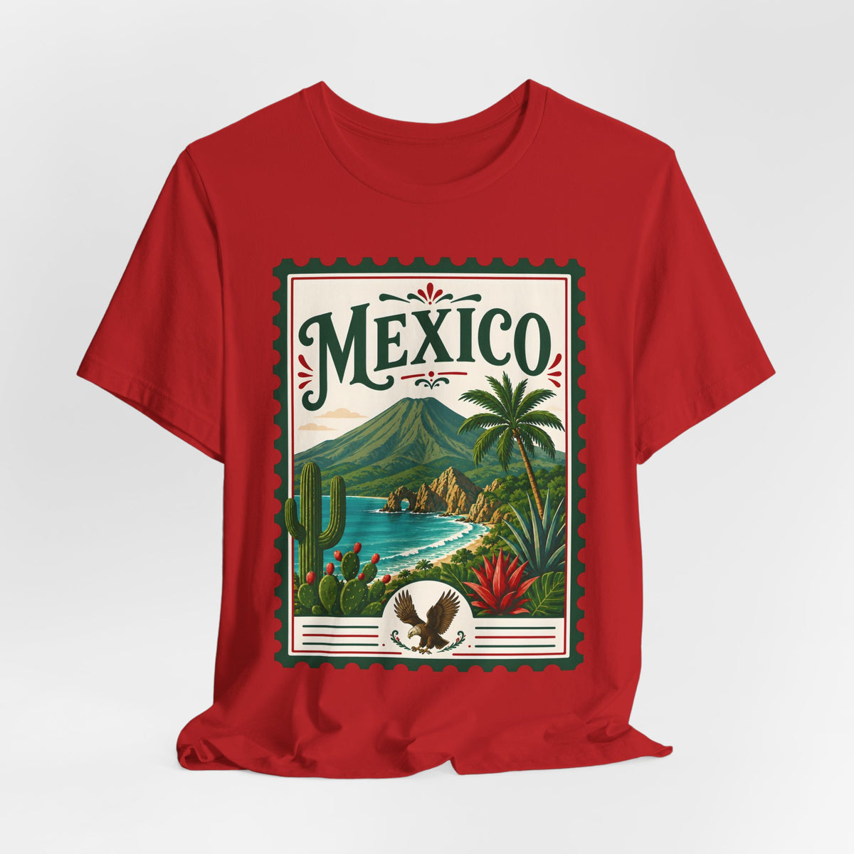 Mexico Vintage Postage Stamp Graphic Tee