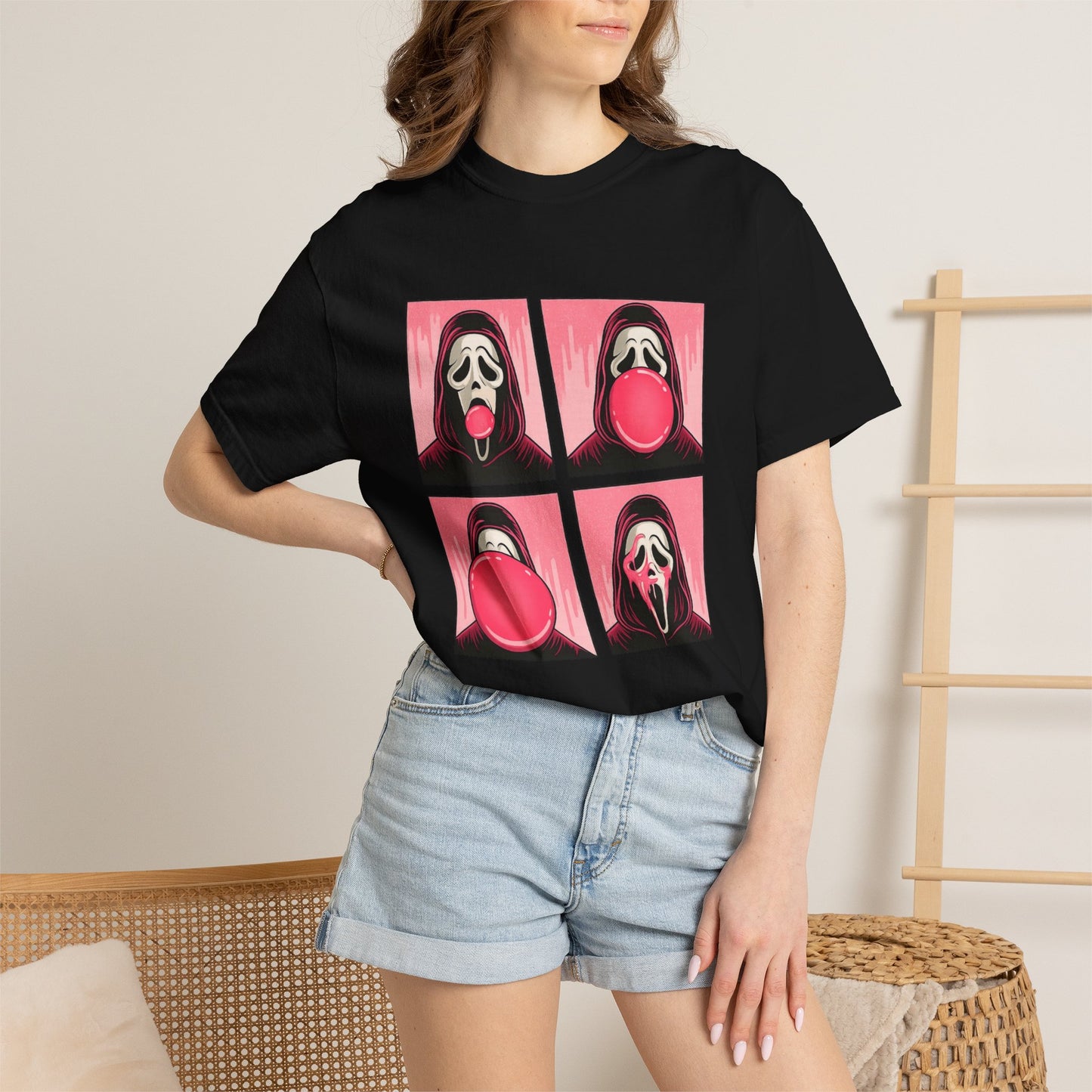 Spooky Ghostface Pop Graphic Tee