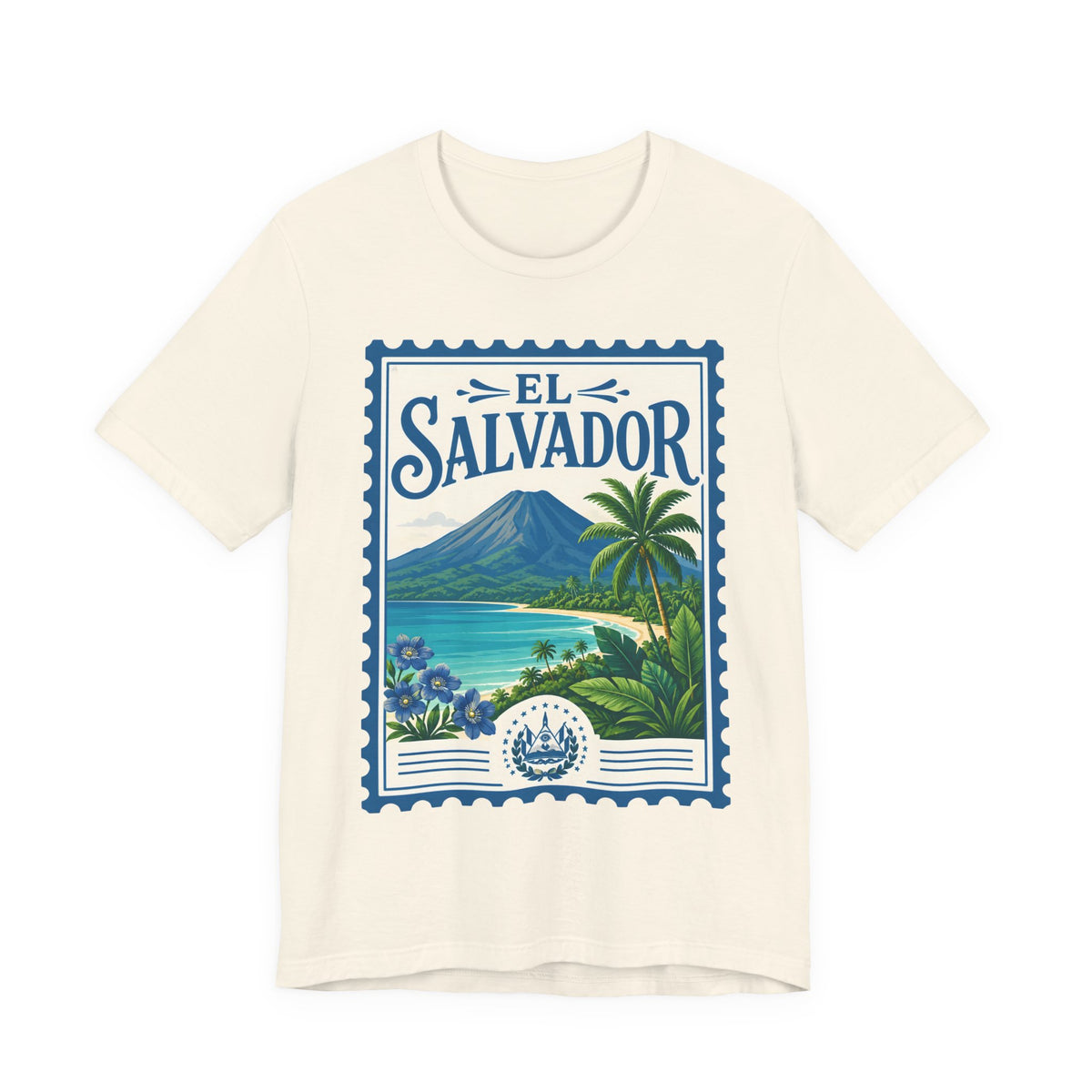 El Salvador Vintage Postage Stamp Graphic Tee