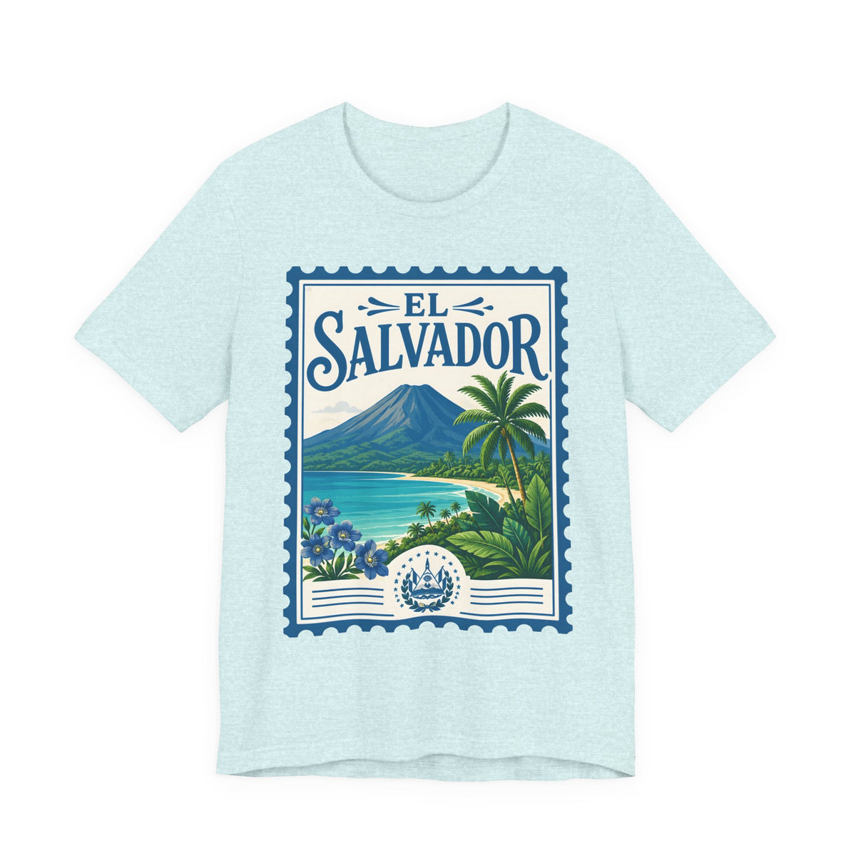 El Salvador Vintage Postage Stamp Graphic Tee