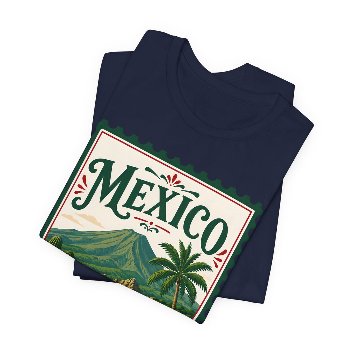 Mexico Vintage Postage Stamp Graphic Tee