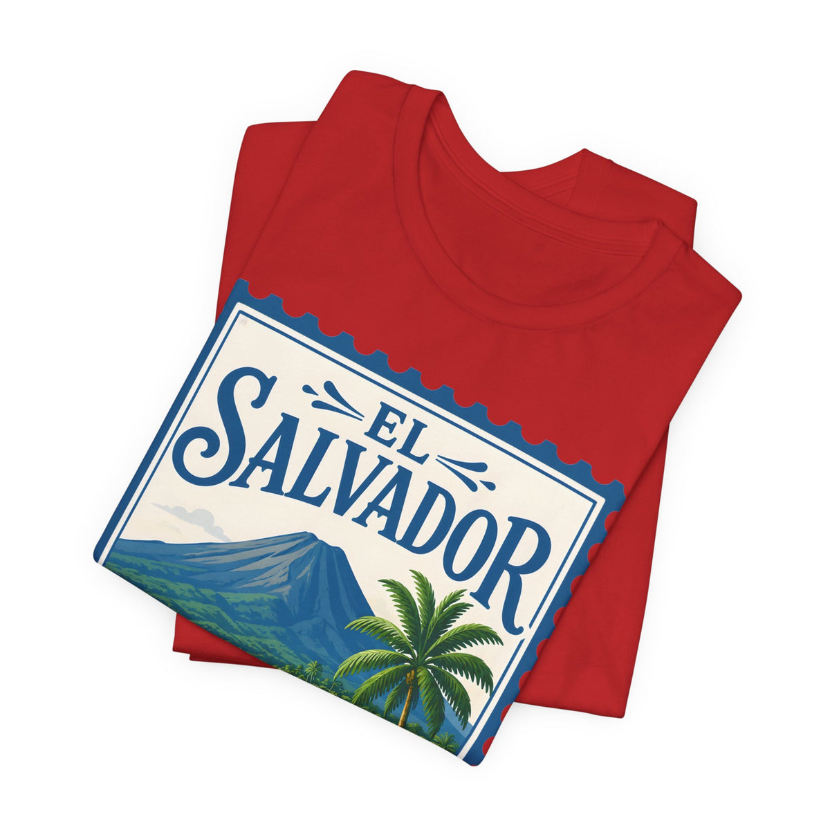El Salvador Vintage Postage Stamp Graphic Tee