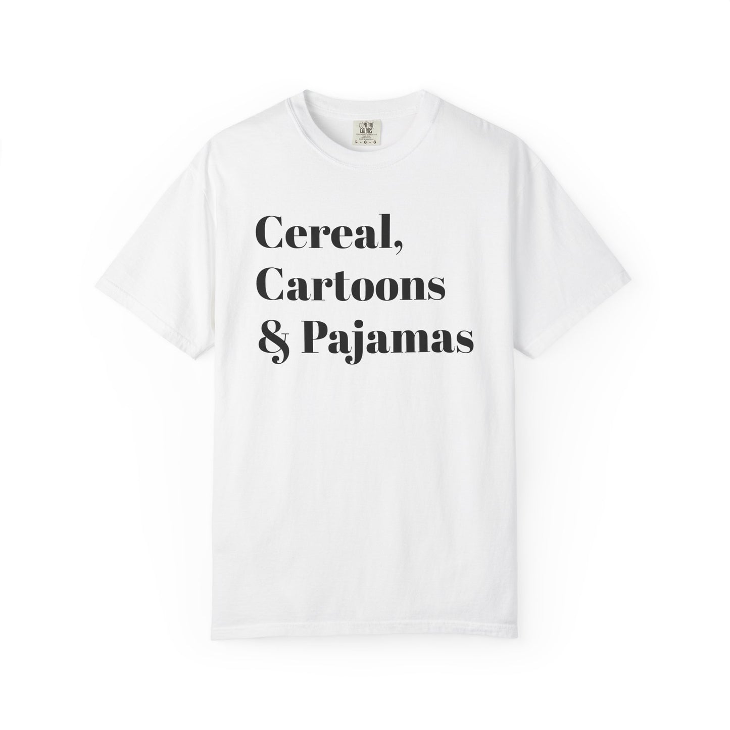 Cereal Nostalgia Tee - Black font