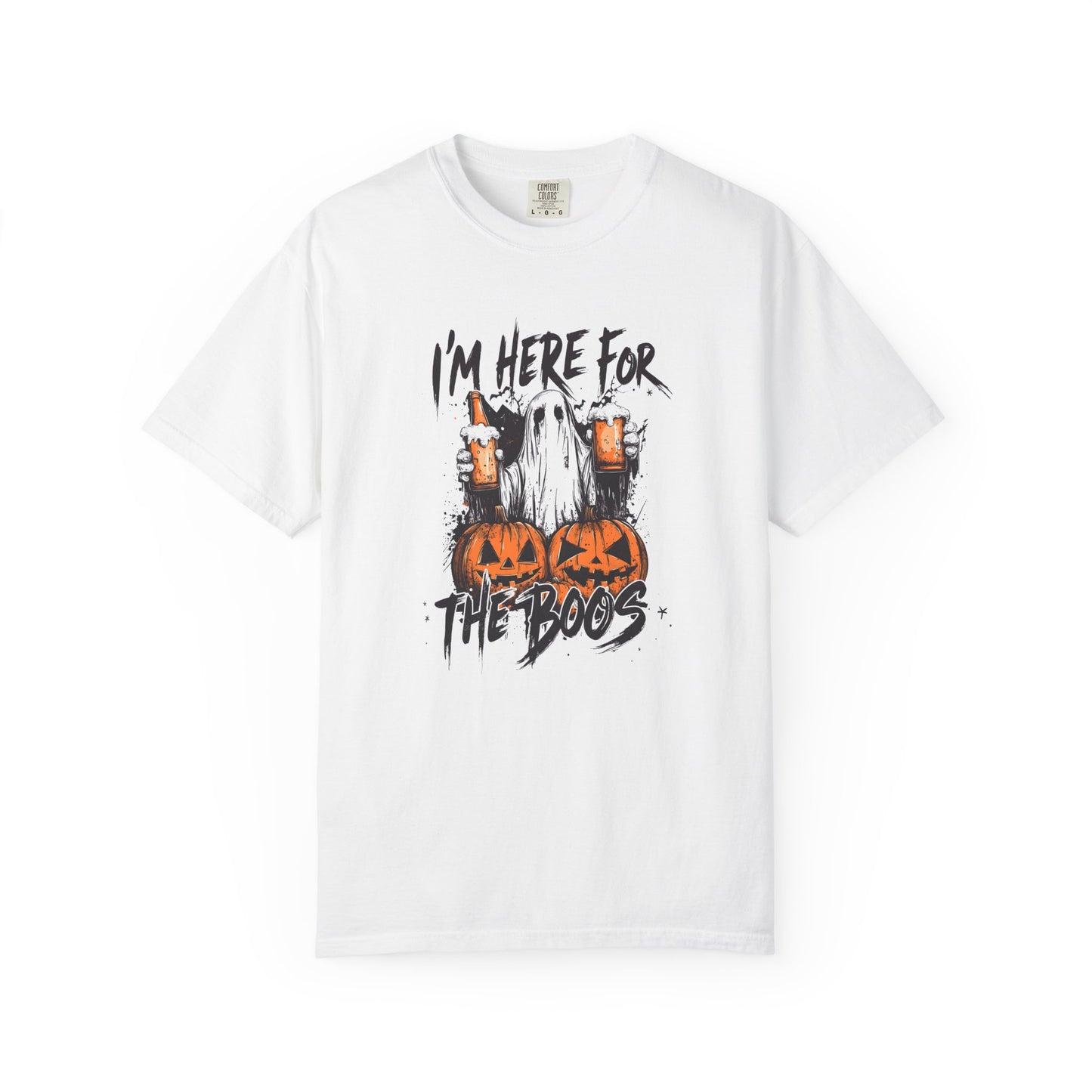 “I’m Here For The Boos” Graphic Tee - Black font