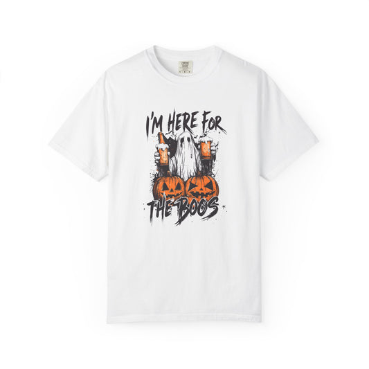 “I’m Here For The Boos” Graphic Tee - Black font