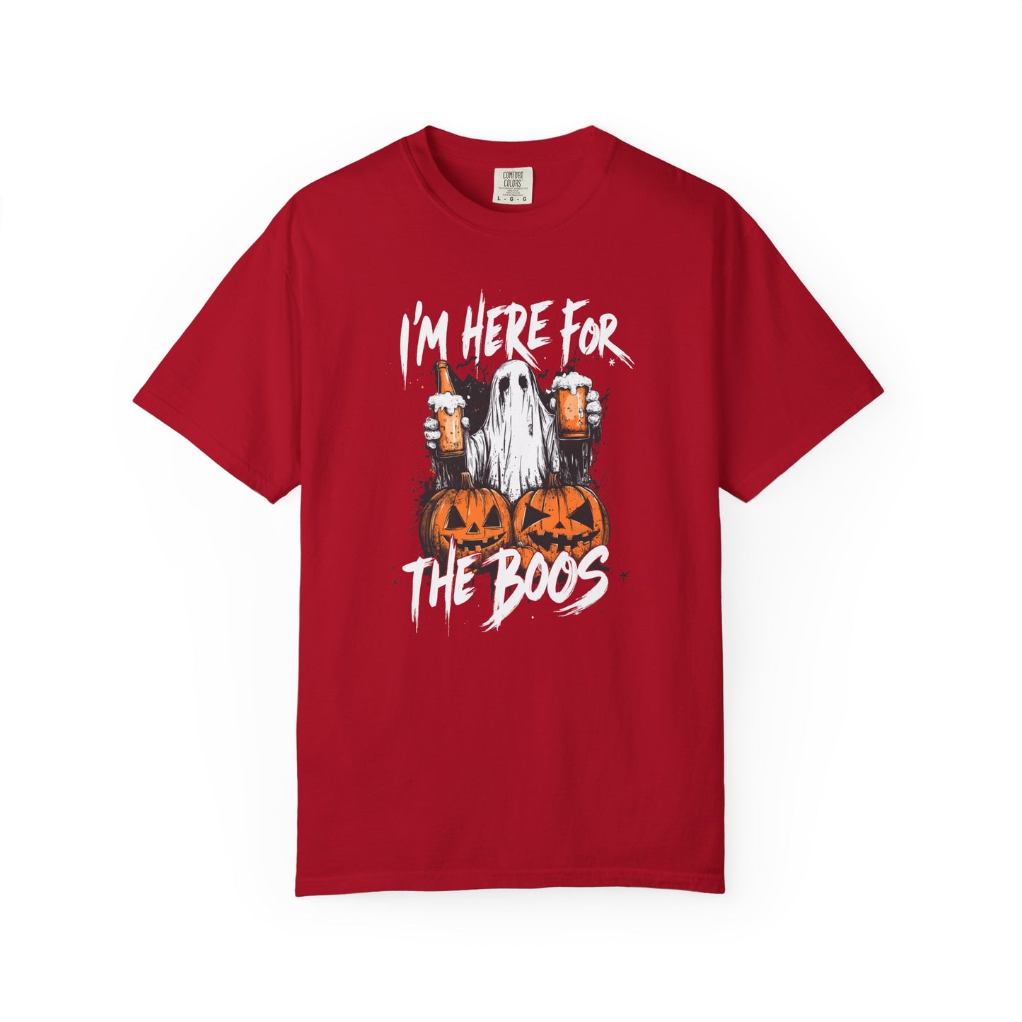 “I’m Here For The Boos” Graphic Tee - White font