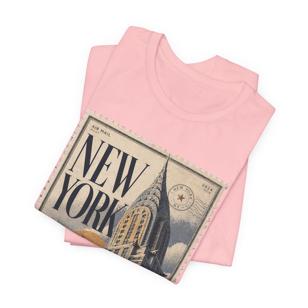 New York Vintage Postage Stamp Graphic T‑Shirt