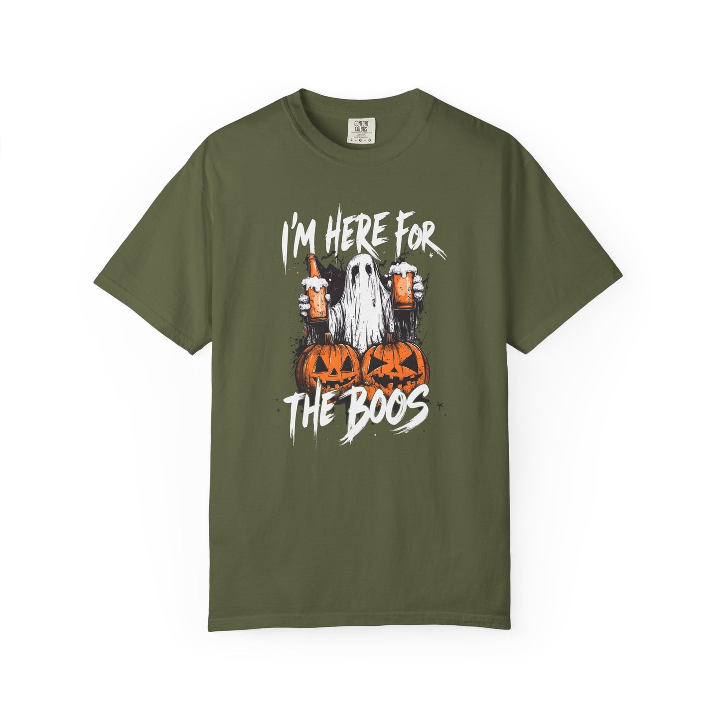 “I’m Here For The Boos” Graphic Tee - White font