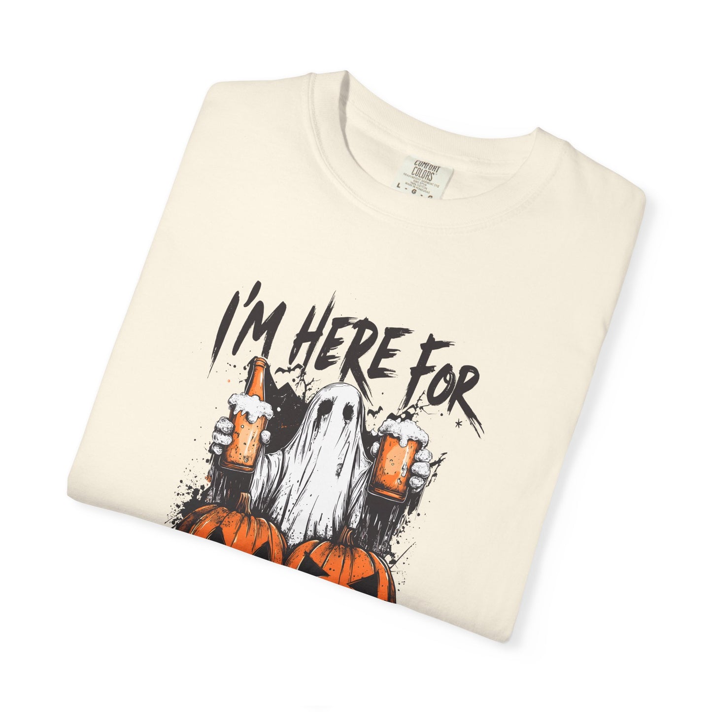 “I’m Here For The Boos” Graphic Tee - Black font