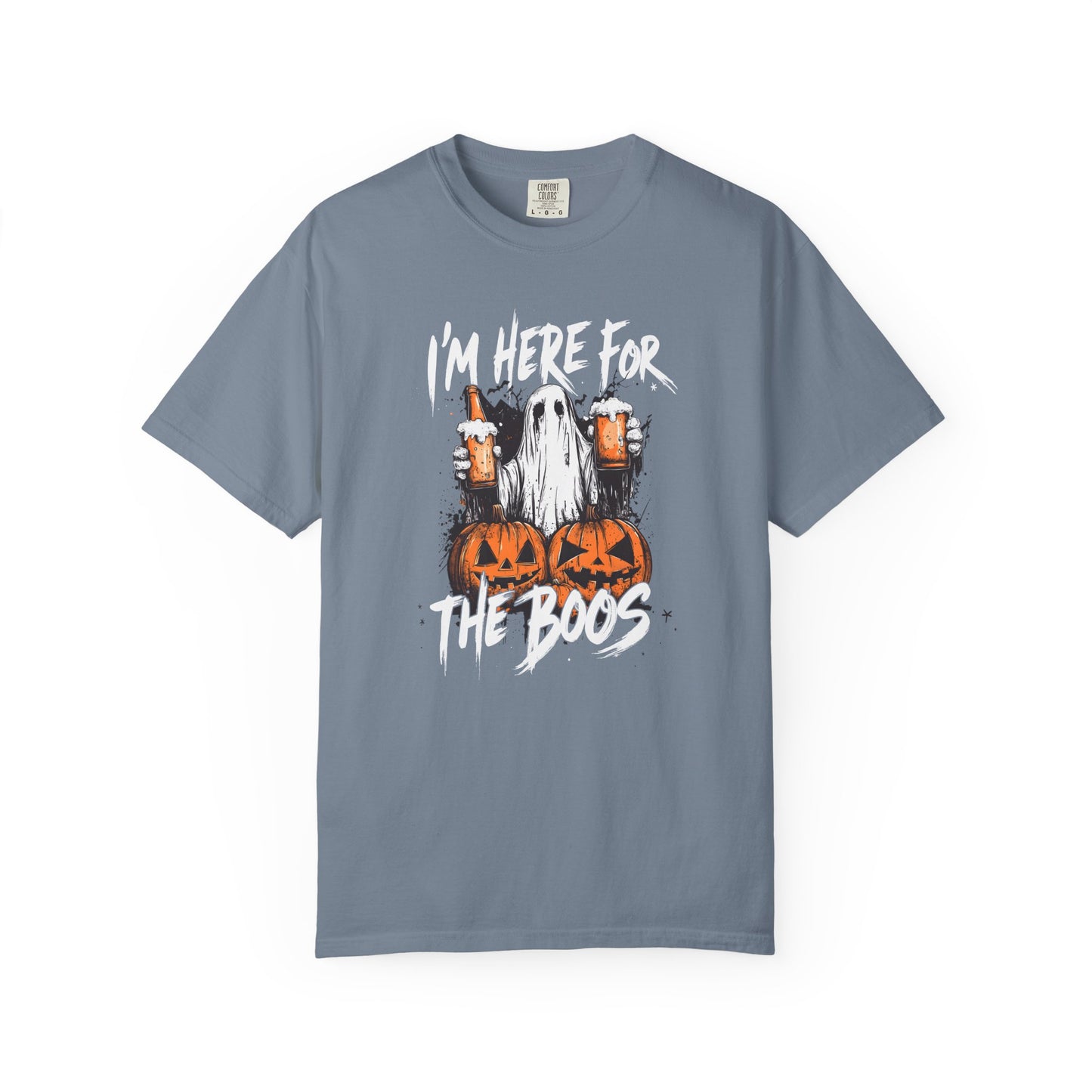 “I’m Here For The Boos” Graphic Tee - White font