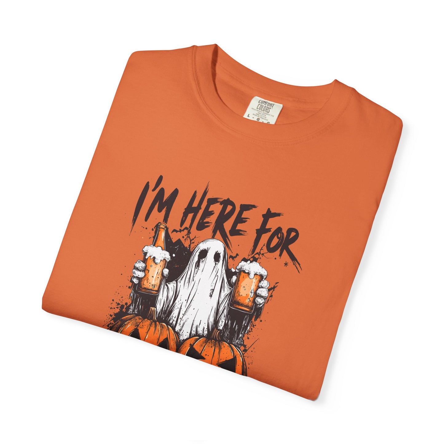 “I’m Here For The Boos” Graphic Tee - Black font
