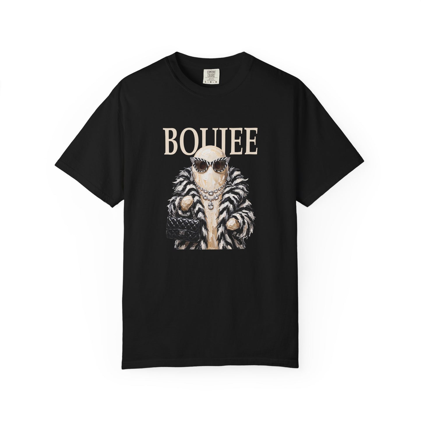Boujee Ghost Zebra Fur  Graphic Tee