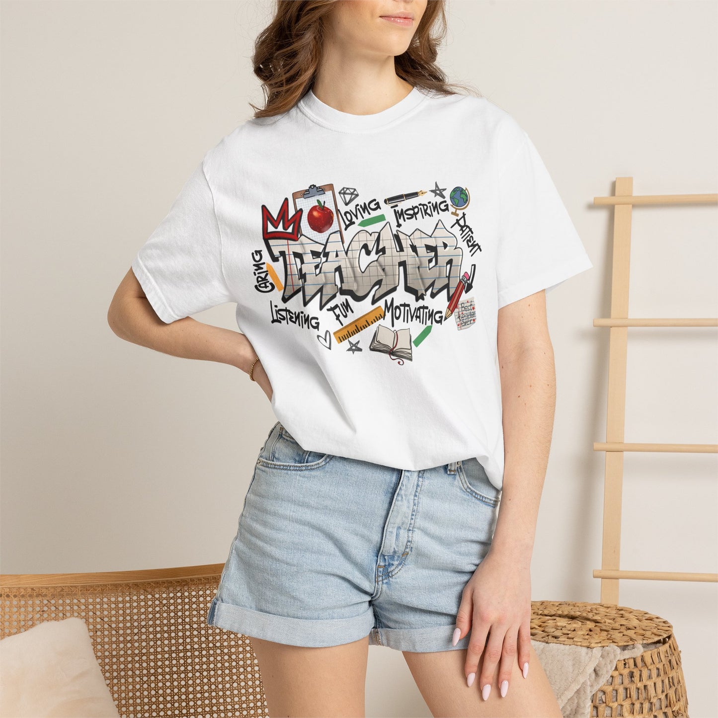 Teacher Graffiti Graphic Tee