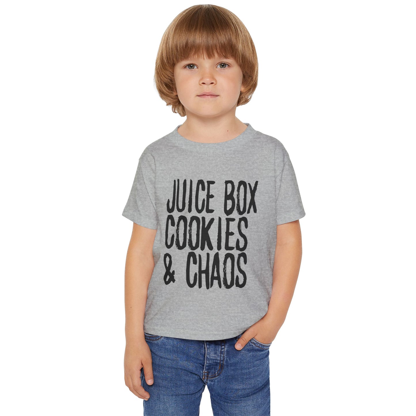 Toddler T-Shirt - "Juice Box, Cookies & Chaos" Playful Kids Tee