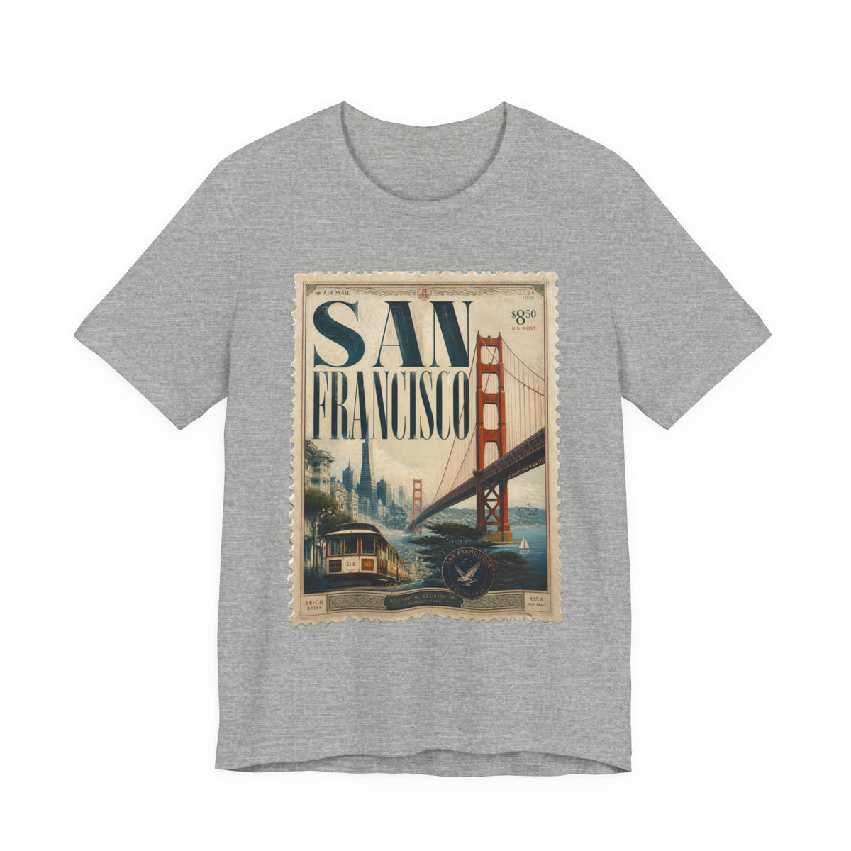 San Francisco Vintage Postage Stamp Graphic Tee