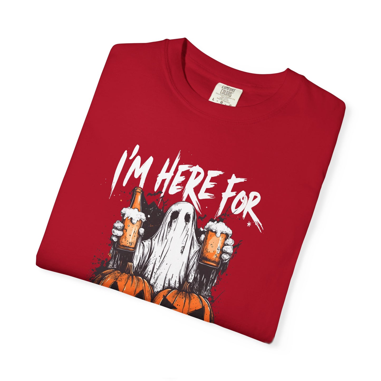 “I’m Here For The Boos” Graphic Tee - White font