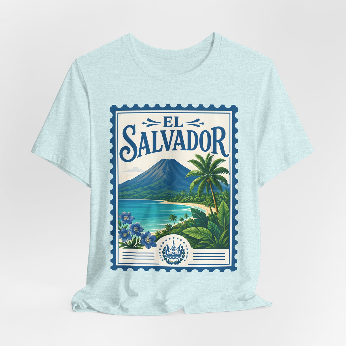 El Salvador Vintage Postage Stamp Graphic Tee