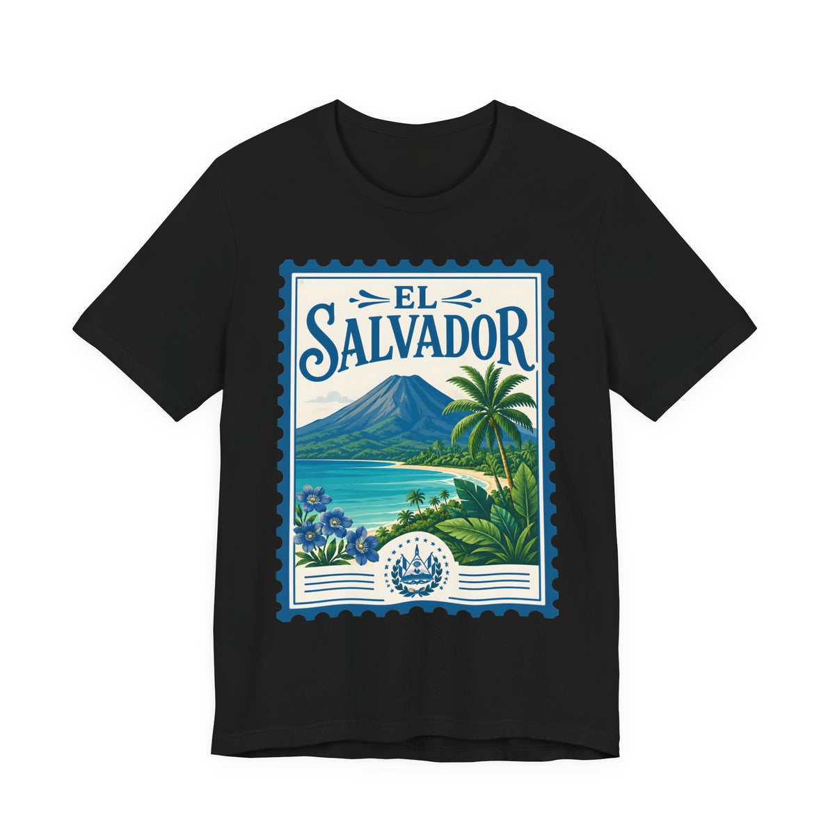 El Salvador Vintage Postage Stamp Graphic Tee