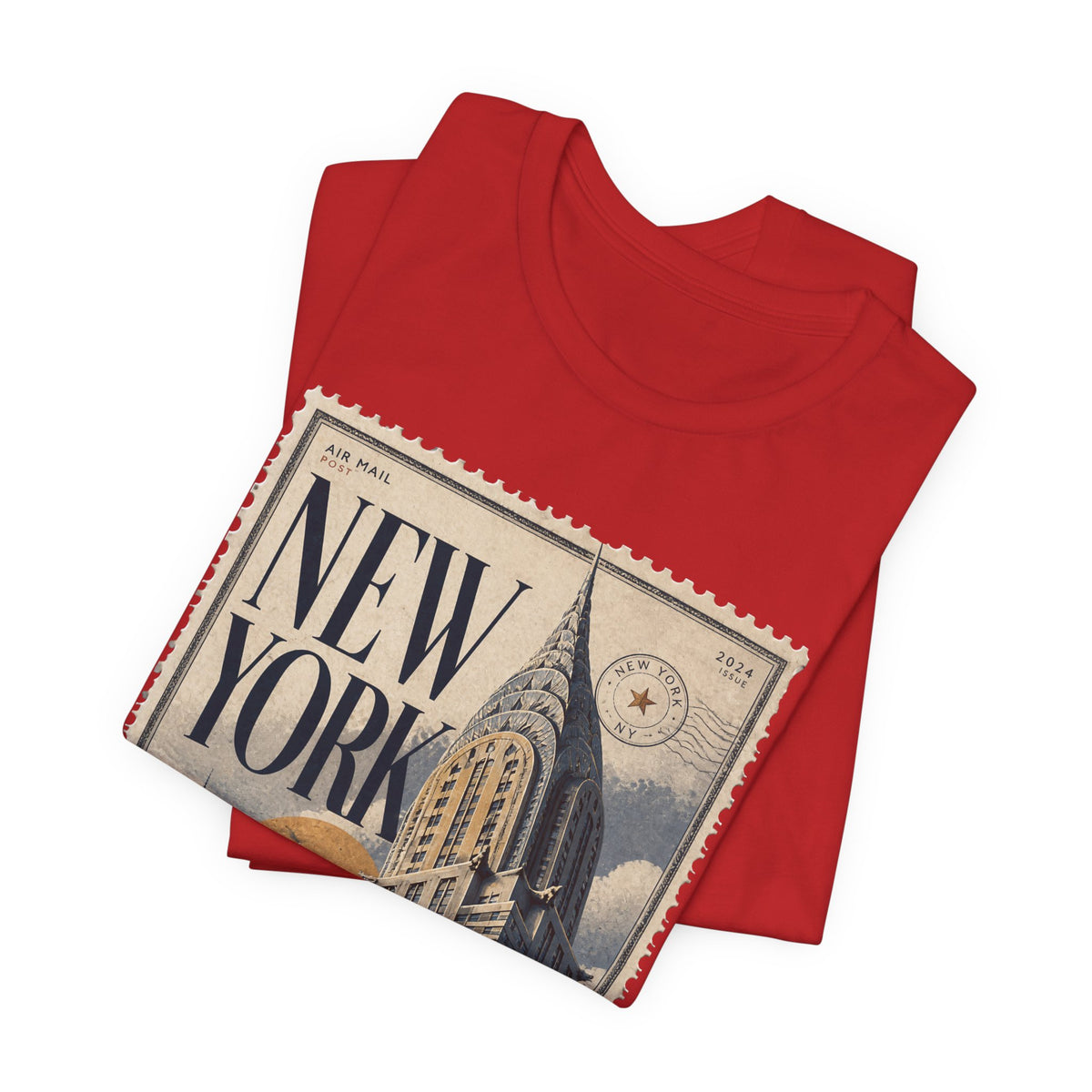 New York Vintage Postage Stamp Graphic T‑Shirt