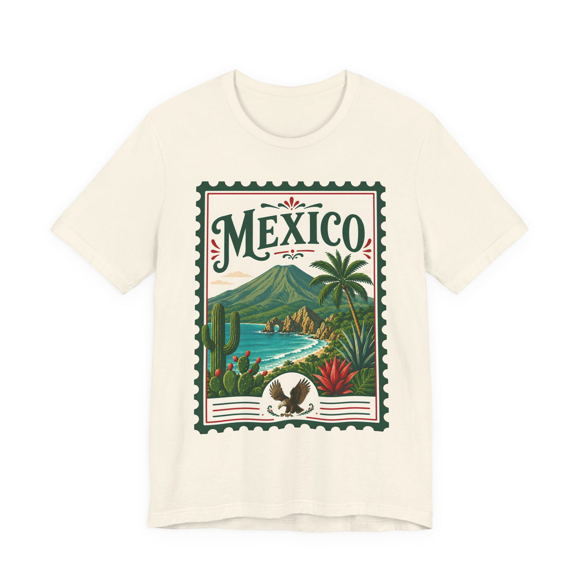 Mexico Vintage Postage Stamp Graphic Tee
