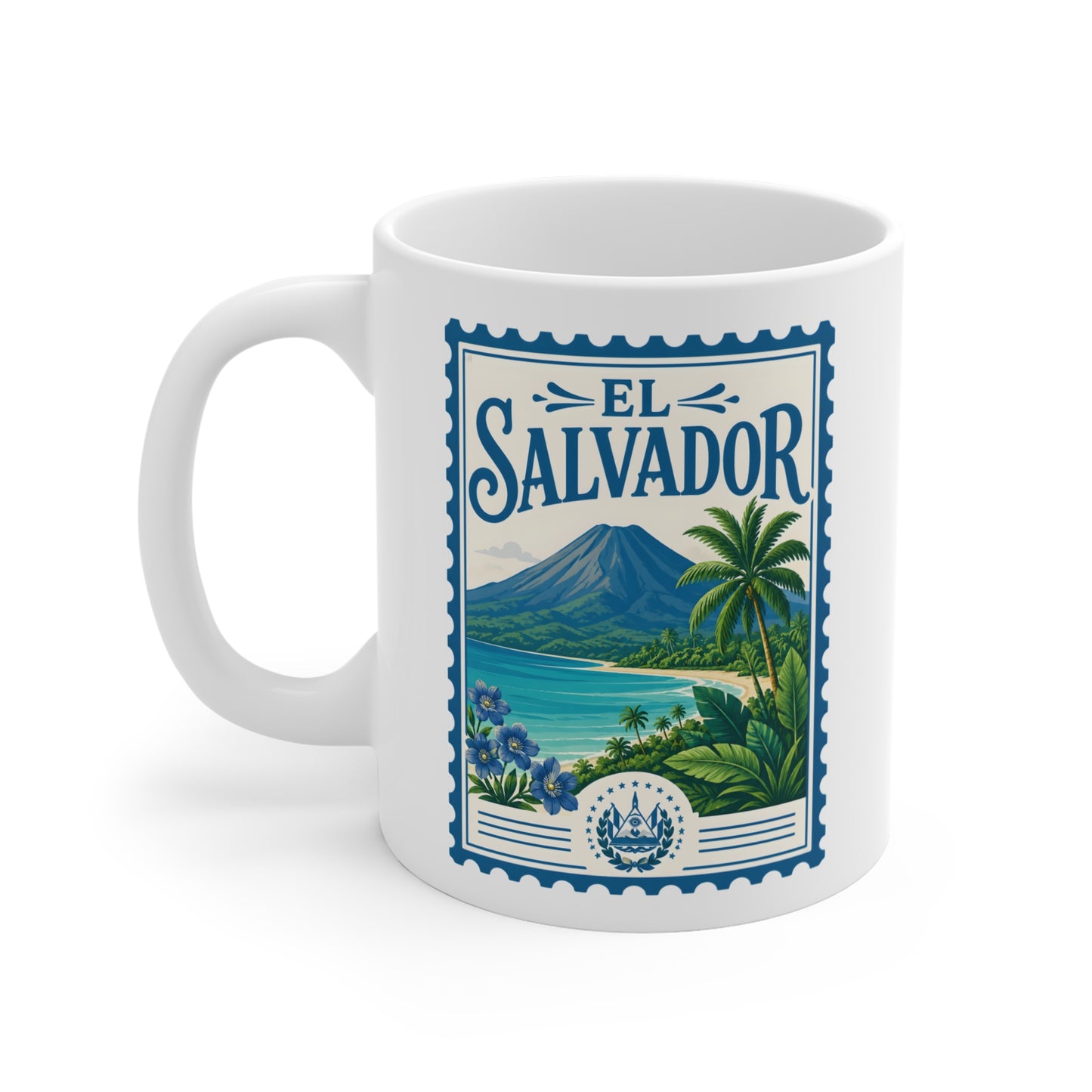 El Salvador Travel Stamp Mug — 11oz