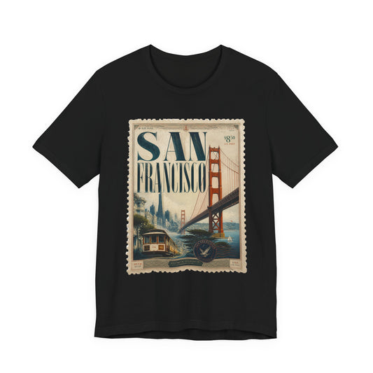 San Francisco Vintage Postage Stamp Graphic Tee