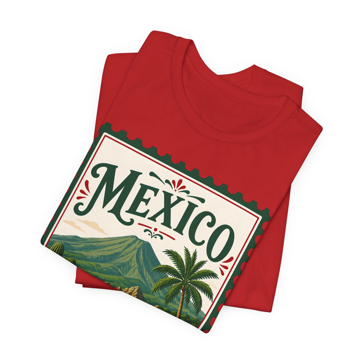 Mexico Vintage Postage Stamp Graphic Tee