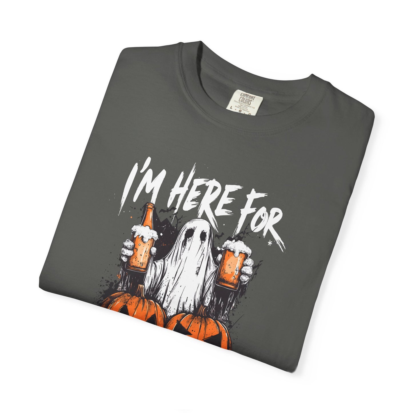 “I’m Here For The Boos” Graphic Tee - White font