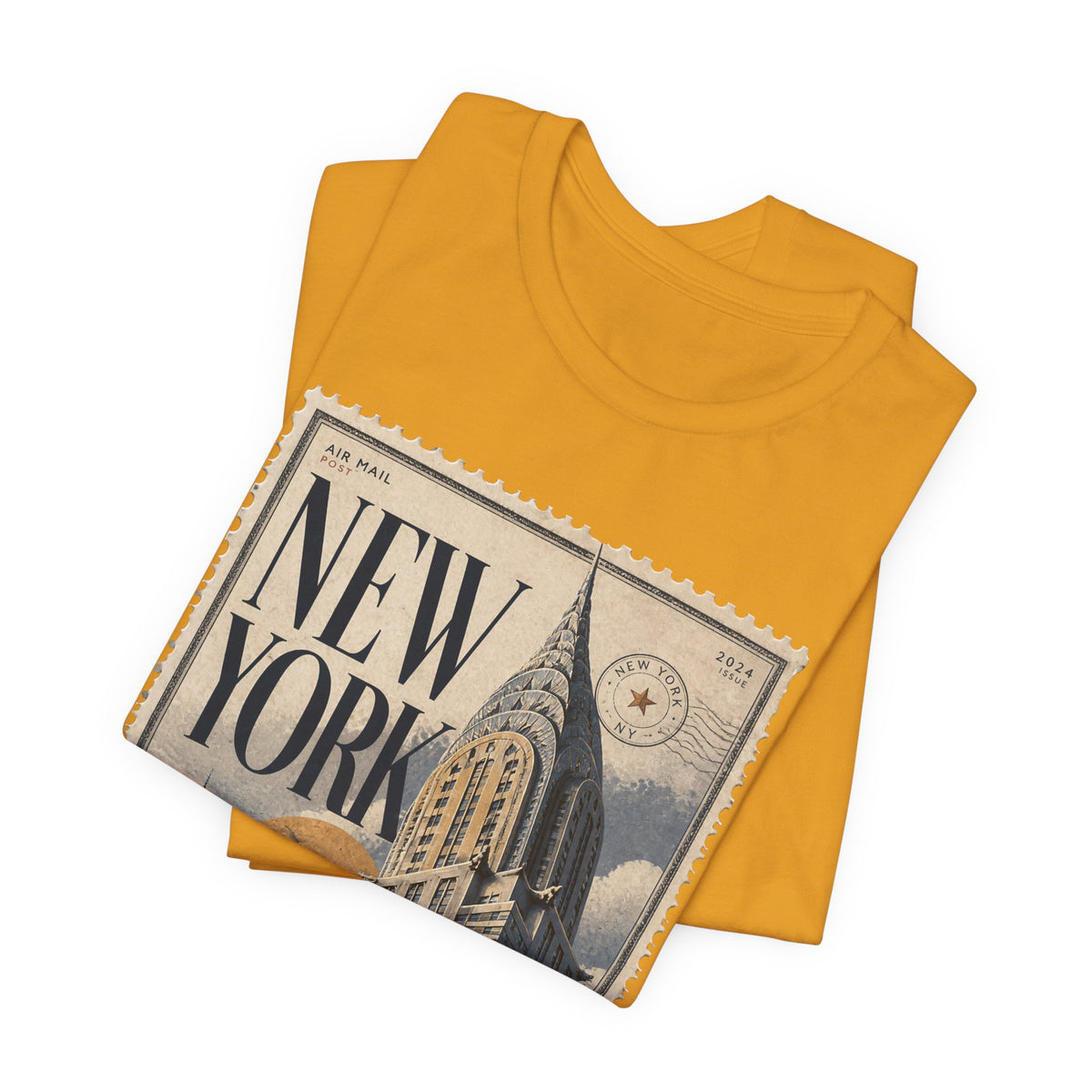 New York Vintage Postage Stamp Graphic T‑Shirt